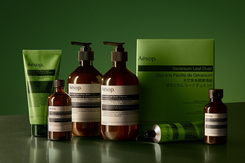 Aesop แบรนด์สกินแคร์ขวัญใจชาวญี่ปุ่น เปิดตัวแคมเปญ Geranium Leaf