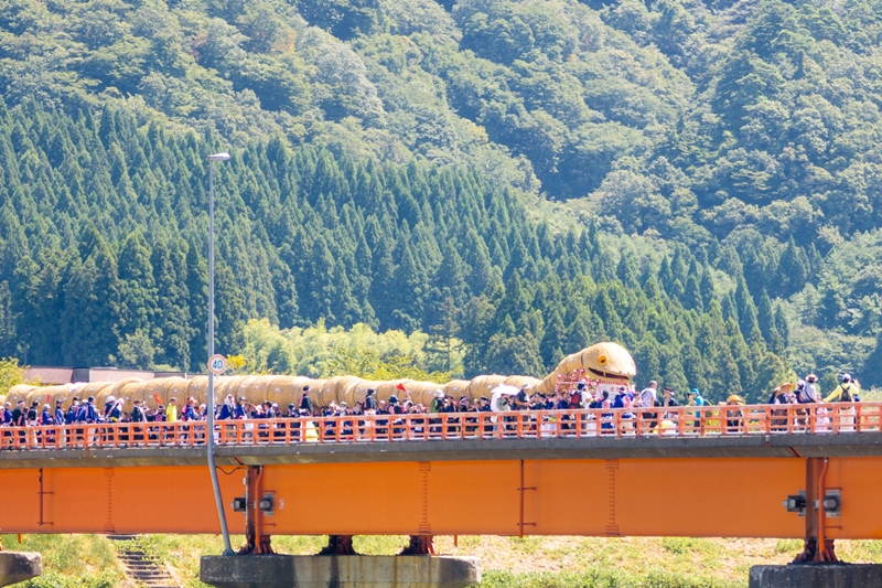 Taishitamon Festival เทศกาลแห่งูยักษ์ที่ได้รับการบันทึกสถิติใน Guinness World Records