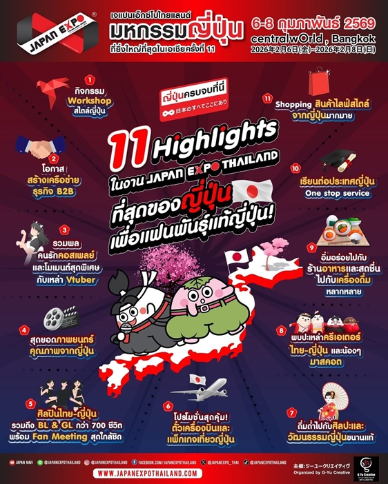 JAPAN EXPO THAILAND 2026 รวมความเป็น "ญี่ปุ่นครบจบที่นี่"