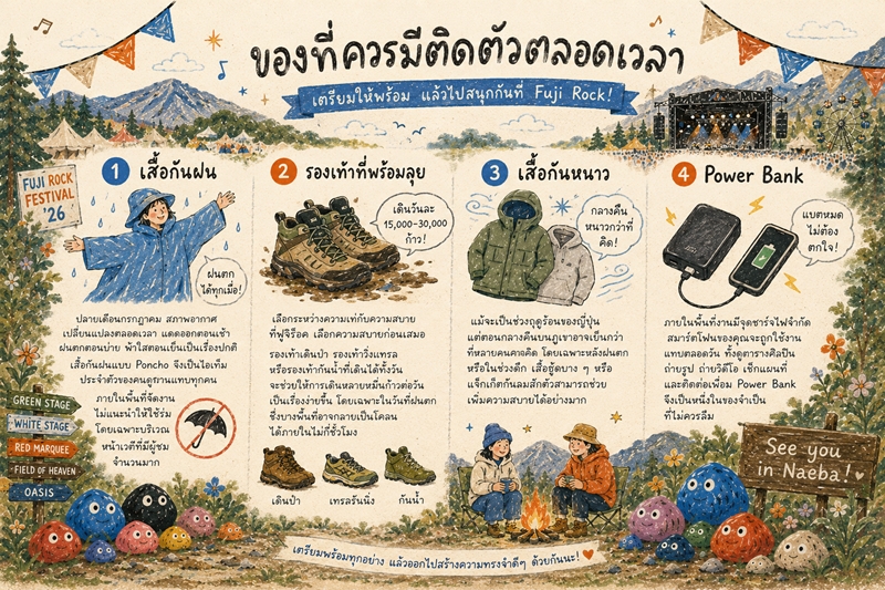 Fuji Rock Festival Guide 2026 คู่มือเอาตัวรอดสำหรับคนไปครั้งแรก
